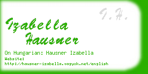 izabella hausner business card